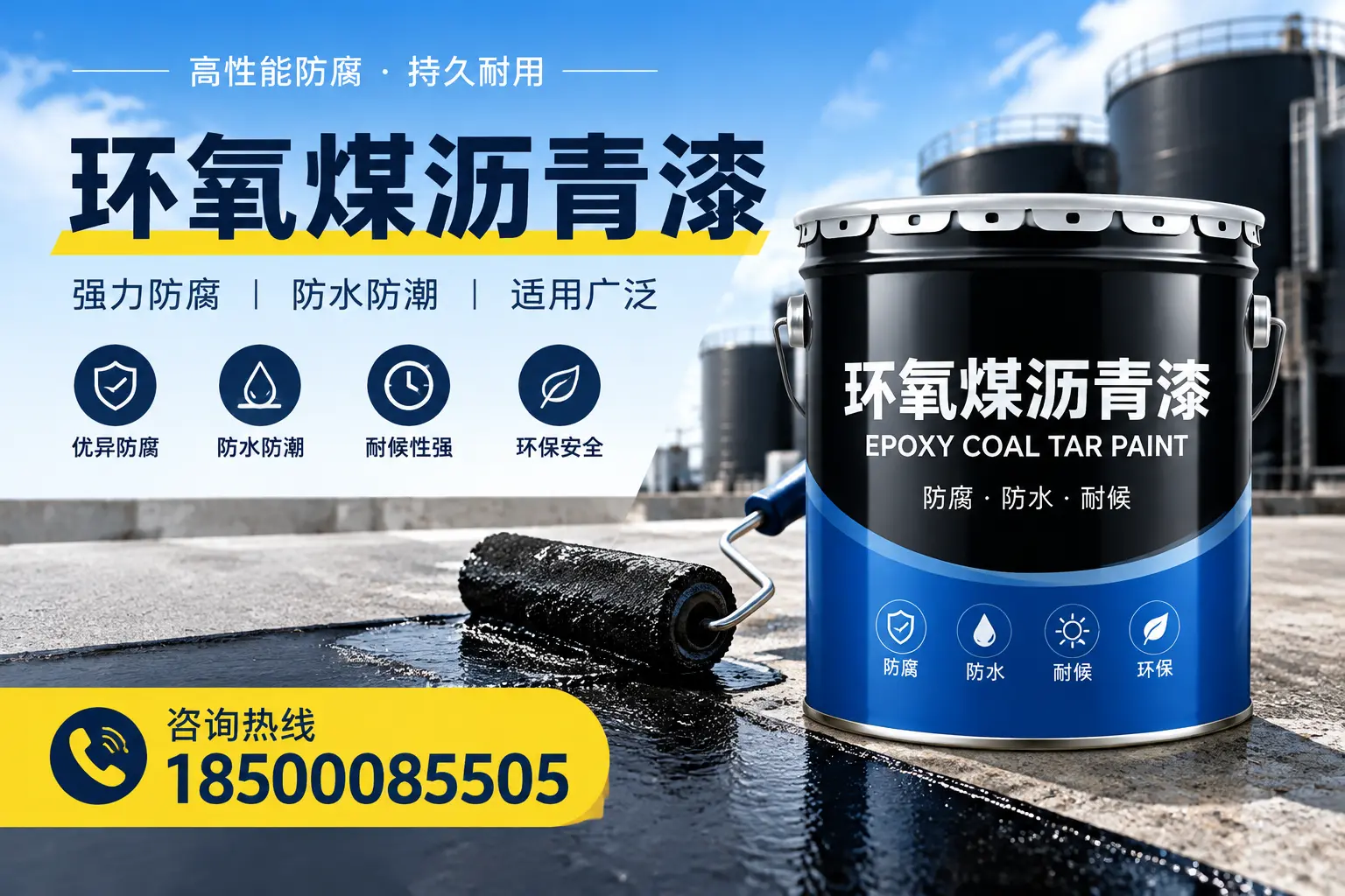 选择环氧煤沥青漆的五大理由，甘南客户必知